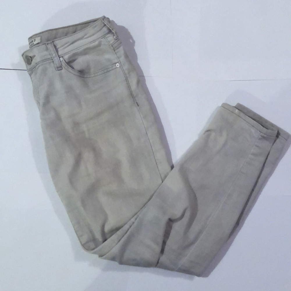 Greyish white jeans